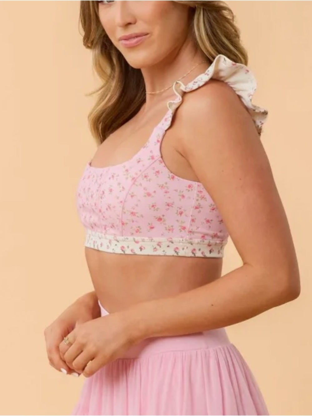 Blogilates Ruffle Corset Sports Bra L - Picture 2 of 6